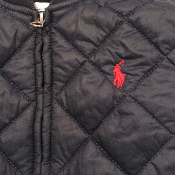 EUC Ralph Lauren Infant/Toddler Vest Navy Blue - Picture 2 of 6